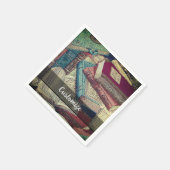 Achtergrond boeken servet (Hoek)