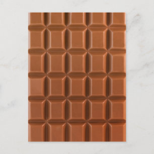 Achtergrond briefkaart Chocolade bar