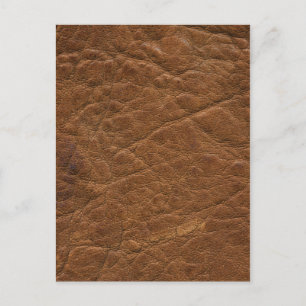 Achtergrond bruin gelooid leder briefkaart