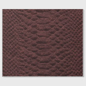 achtergrond - bruine reptielledertextuur - Croco Cadeaupapier (Vlak)
