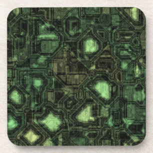 Achtergrond computercircuit bier onderzetter
