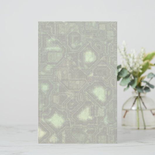 Achtergrond computercircuit briefpapier (Staand voorkant)