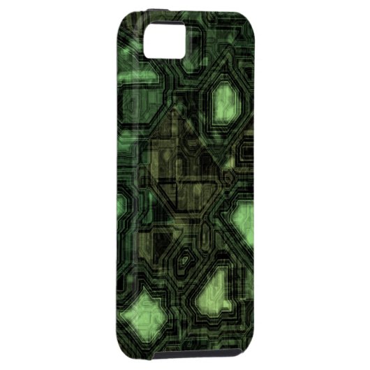 Achtergrond computercircuit Case-Mate iPhone case (Back/Rechts)