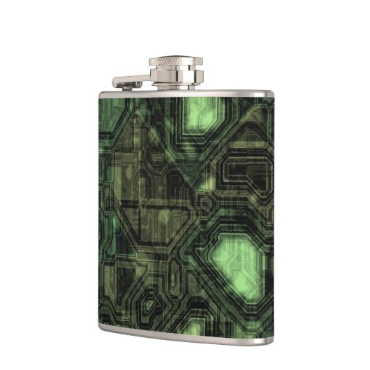 Achtergrond computercircuit heupfles (Links)