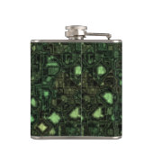 Achtergrond computercircuit heupfles (Achterkant)