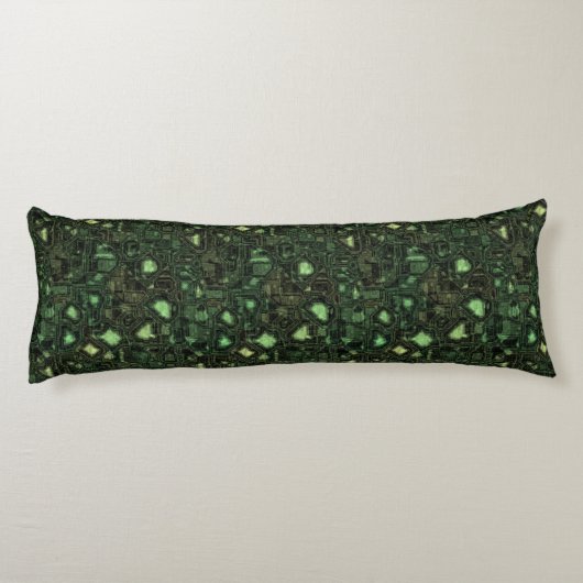 Achtergrond computercircuit lichaamskussen (Achterkant)