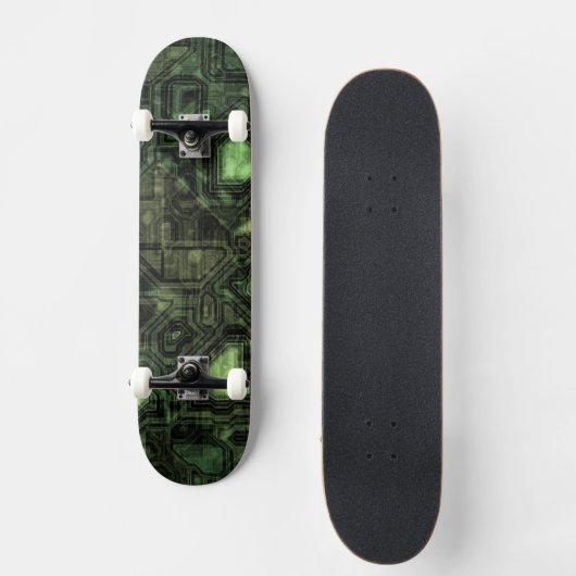 Achtergrond computercircuit skateboard (Voorkant)
