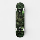 Achtergrond computercircuit skateboard (Voorkant)