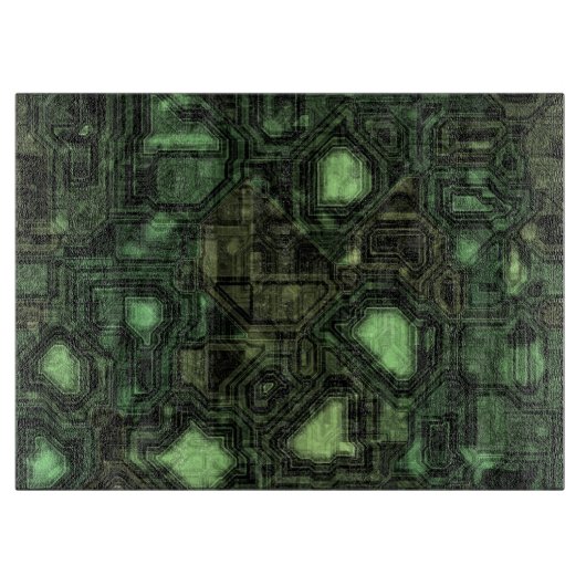 Achtergrond computercircuit snijplank (Voorkant)