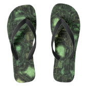 Achtergrond computercircuit teenslippers (Voetbed)