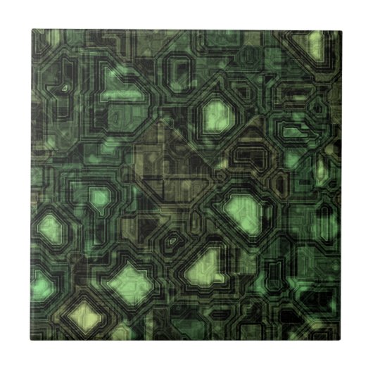Achtergrond computercircuit tegeltje (Voorkant)