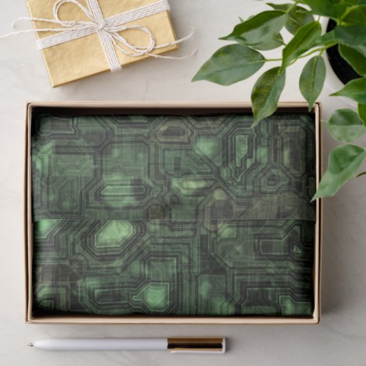 Achtergrond computercircuit tissuepapier (Geschenk)