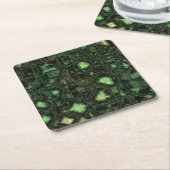 Achtergrond computercircuit vierkante kartonnen onderzetter (Schuin)