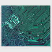 Achtergrond elektronische circuitplaat, abstract,  cadeaupapier (Vlak)