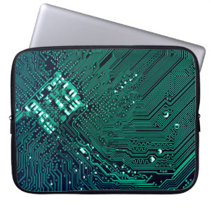 Achtergrond elektronische circuitplaat, abstract,  laptop sleeve