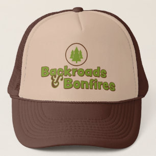 Achtergrond en brandweerauto Tucker Hat Trucker Pet