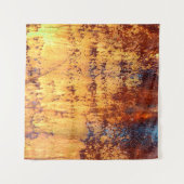 Achtergrond en textuur van oude metalen, ruw ijzer wandkleed (Voorkant (horizontaal))