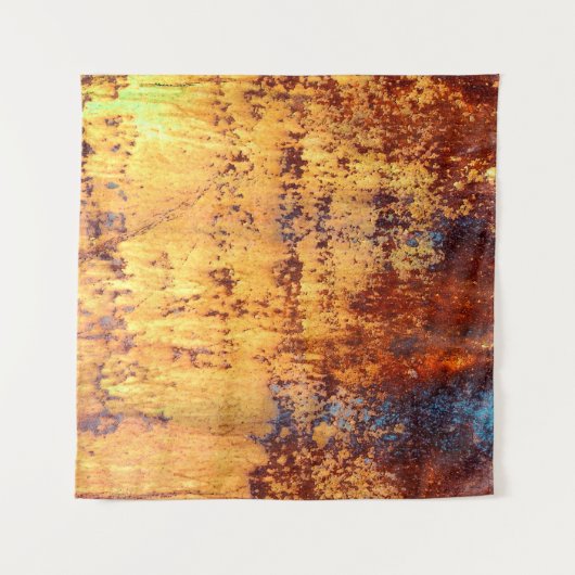 Achtergrond en textuur van oude metalen, ruw ijzer wandkleed (Voorkant (horizontaal))