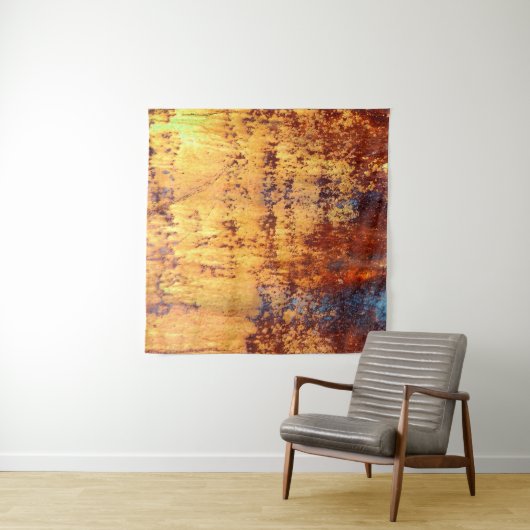 Achtergrond en textuur van oude metalen, ruw ijzer wandkleed (In Situ (horizontaal))