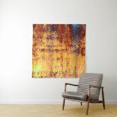 Achtergrond en textuur van oude metalen, ruw ijzer wandkleed (In situ)