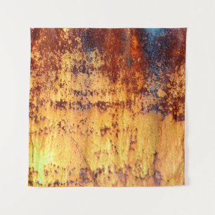 Achtergrond en textuur van oude metalen, ruw ijzer wandkleed