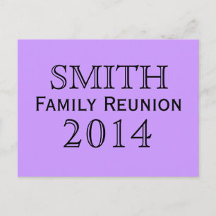 Achtergrond familiereünie Lavender Uitnodiging Briefkaart