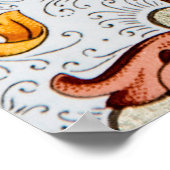  achtergrond - Floral Pattern uit 18e eeuw Poster (Hoek)