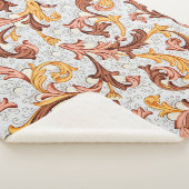 achtergrond - Floral Pattern uit 18e eeuw Sherpa Deken (3/4)