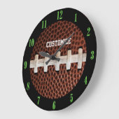 Achtergrond football laces grote klok (Hoek)