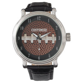 Achtergrond football laces horloge