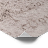 Achtergrond  Frans tekstperkamentpapier Poster (Hoek)