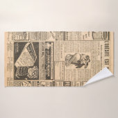 Achtergrond gebruikt papier. Oude krantenpagina's  Badhanddoek (Badhanddoek)