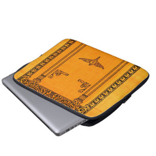 Achtergrond gegraveerd Hoesje oud boek Laptop Sleeve