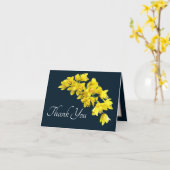 Achtergrond gele orchidee marine bedankt kaart (Gele Bloem)