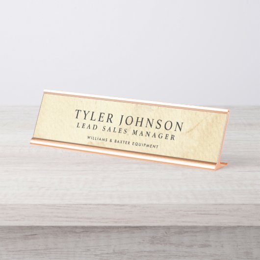  achtergrond Gepersonaliseerd Bureau Naambordje (Voorkant)