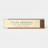  achtergrond Gepersonaliseerd Bureau Naambordje (Voorkant)