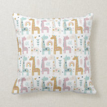 Achtergrond Giraffe en regenboog