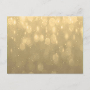 Achtergrond - Gold Bokeh Glitter Lights Briefkaart