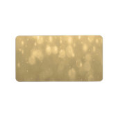 Achtergrond - Gold Bokeh Glitter Lights Etiket (Voorkant)