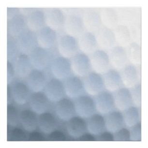 Achtergrond Golf Ball Print Pattern Perfect Poster
