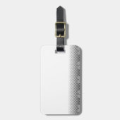 Achtergrond grijs en wit snijpad bagagelabel (Voorkant verticaal)