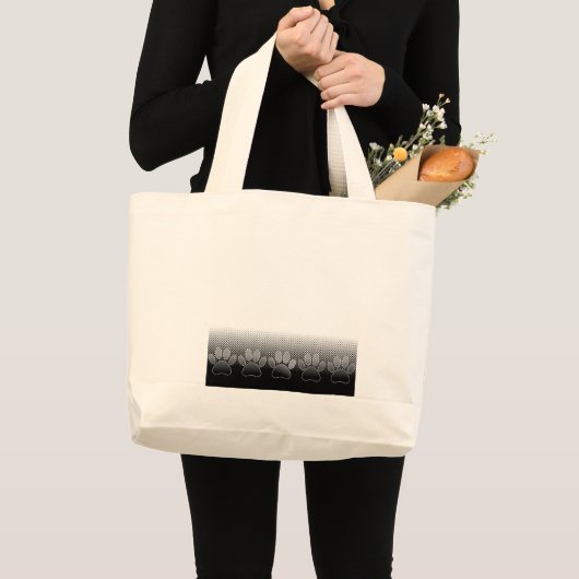 Achtergrond grijs en wit snijpad grote tote bag (Voorkant (product))