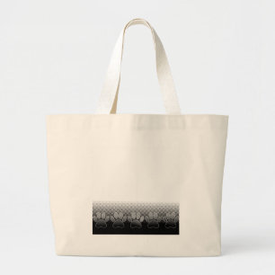 Achtergrond grijs en wit snijpad grote tote bag