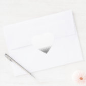 Achtergrond grijs en wit snijpad hart sticker (Envelop)