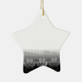 Achtergrond grijs en wit snijpad keramisch ornament (Rechts)