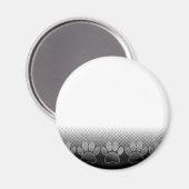 Achtergrond grijs en wit snijpad magneet (Voorkant / Achterkant)