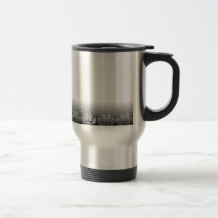 Achtergrond grijs en wit snijpad reisbeker