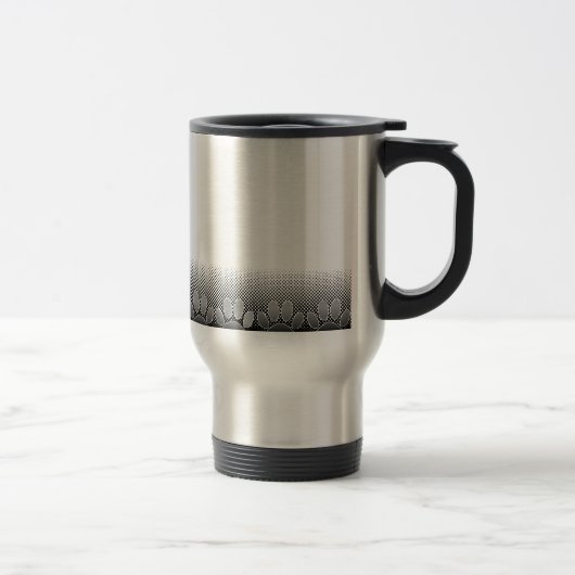 Achtergrond grijs en wit snijpad reisbeker (Rechts)