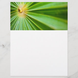 Achtergrond groene bladeren flyer