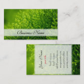 Achtergrond groene bladeren visitekaartje (Voorkant / Achterkant)